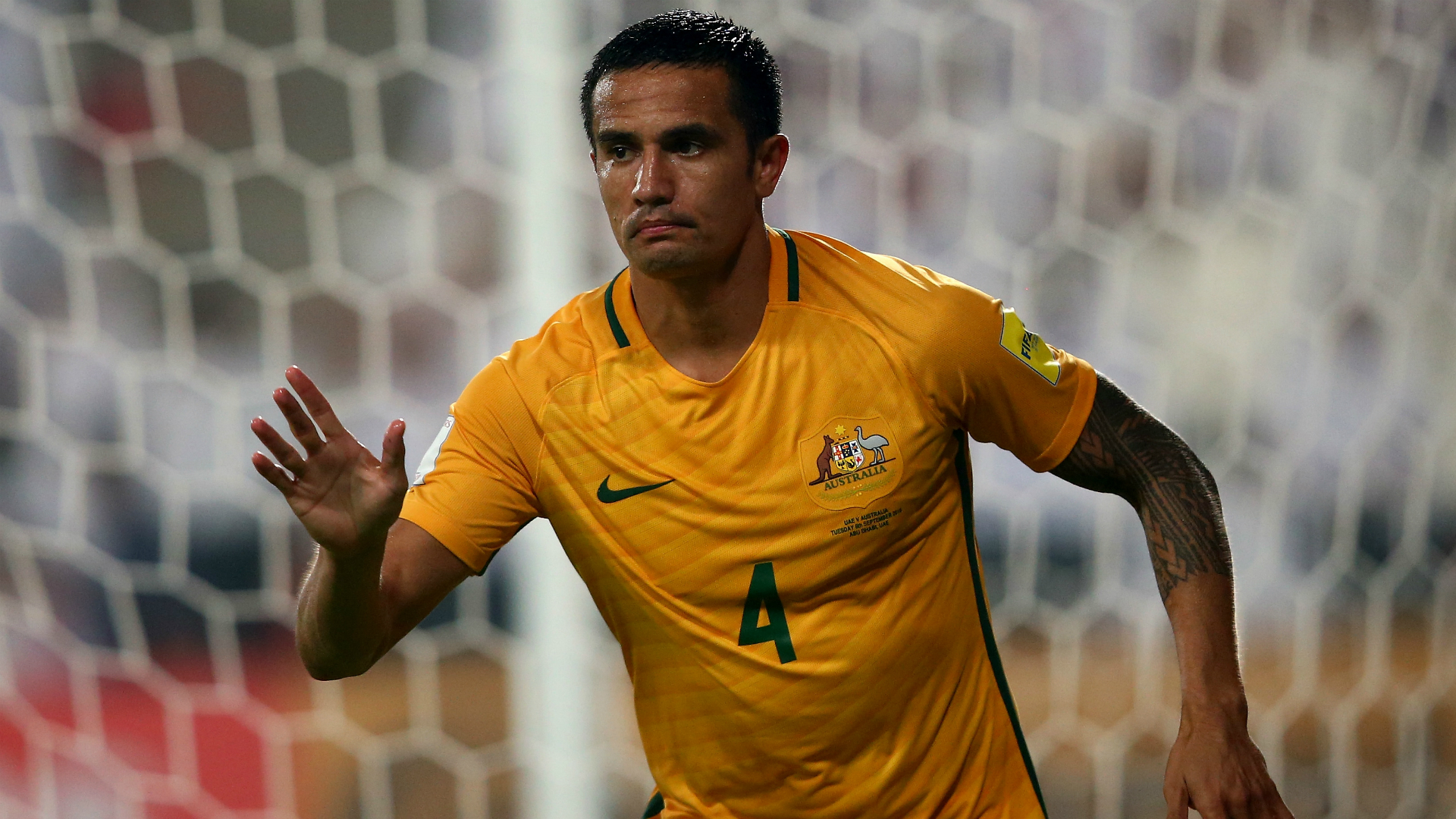 Goals at three World Cups and 50 for the Socceroos – Cahill's international career in numbers
