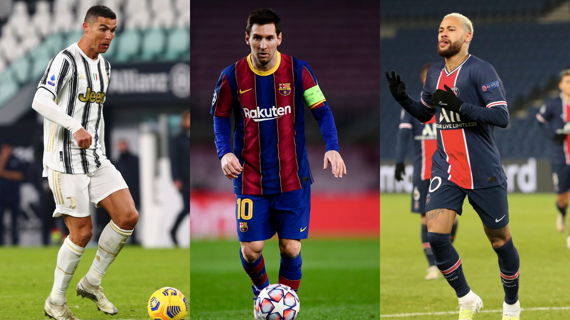 football messi ronaldo neymar