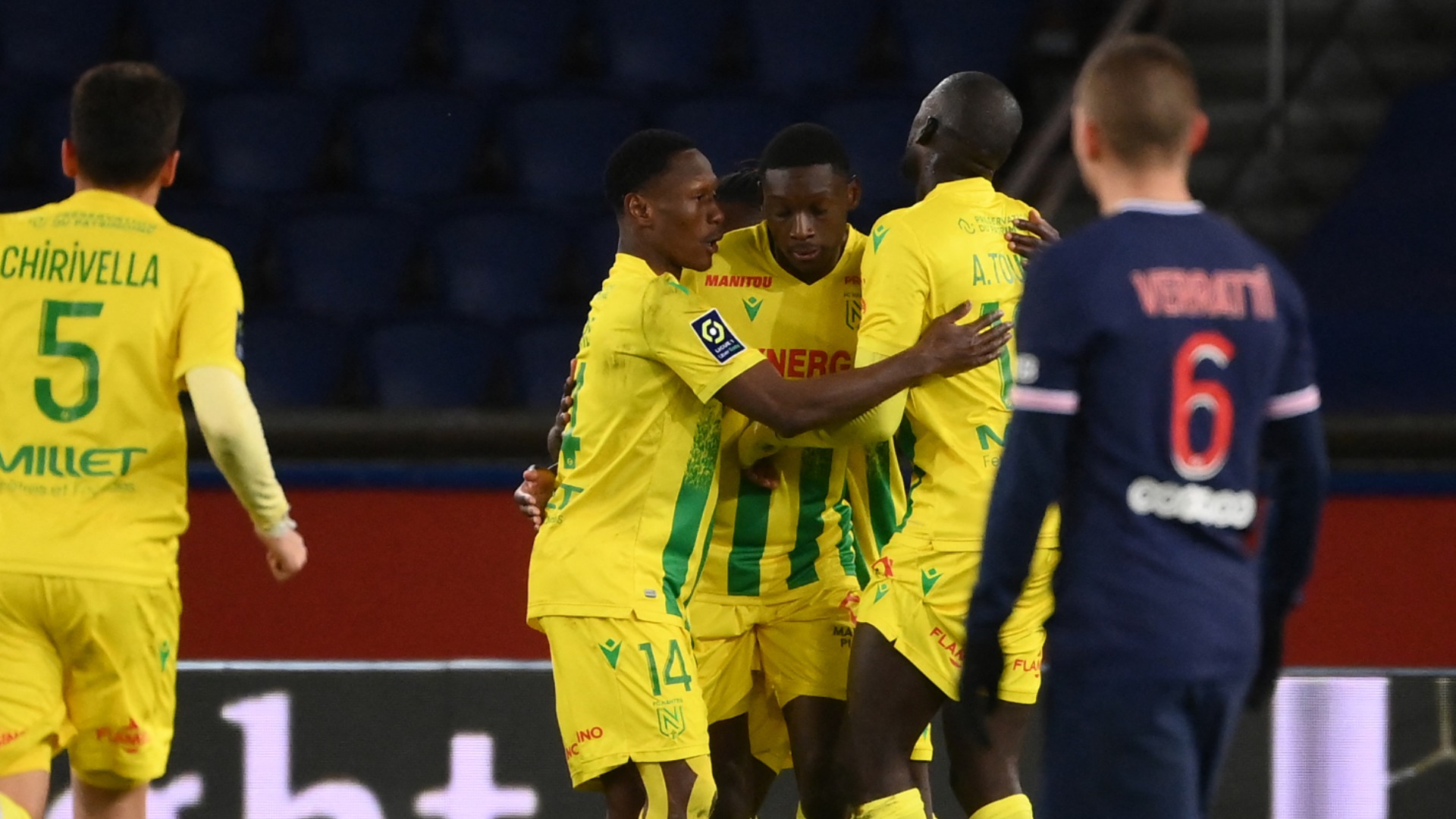 Paris Saint Germain 1 2 Nantes Mbappe Error Begins Collapse As Ligue 1 Champions Miss Chance To Go Top Football News Stadium Astro